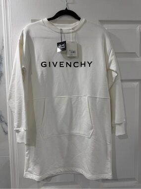 Givenchy White Crewneck Logo Sweatshirt